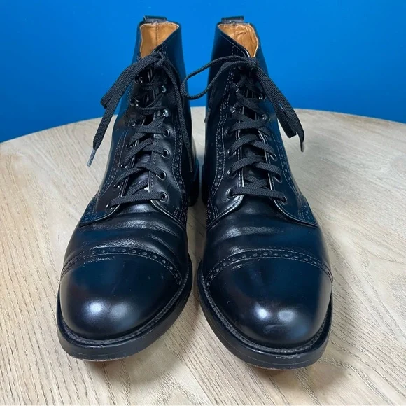 Allen Edmonds Men’s Beyfield Dress Boots Black Leather Cap Toe Size 11.5 B